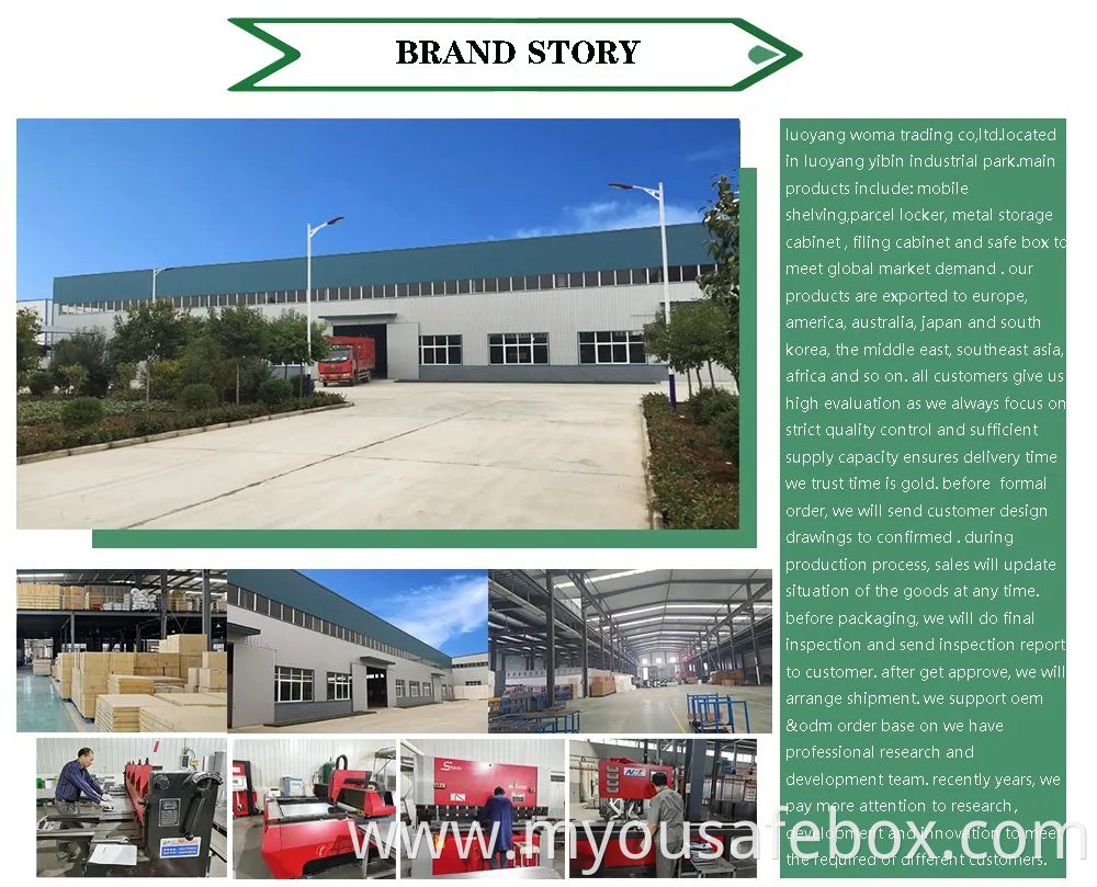 Fireproof Safety Deposit Box Home Office Hotel Alarm System Smart Safe